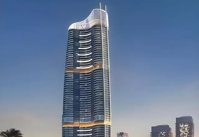 Facade lighting for high building in Alamein