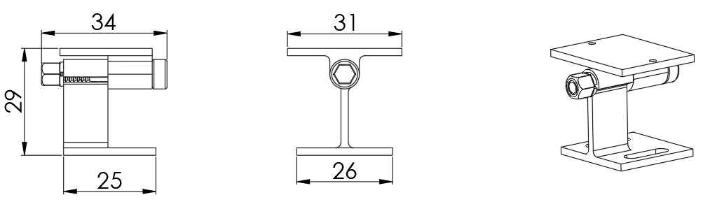 Type 3, Rotatable bracket