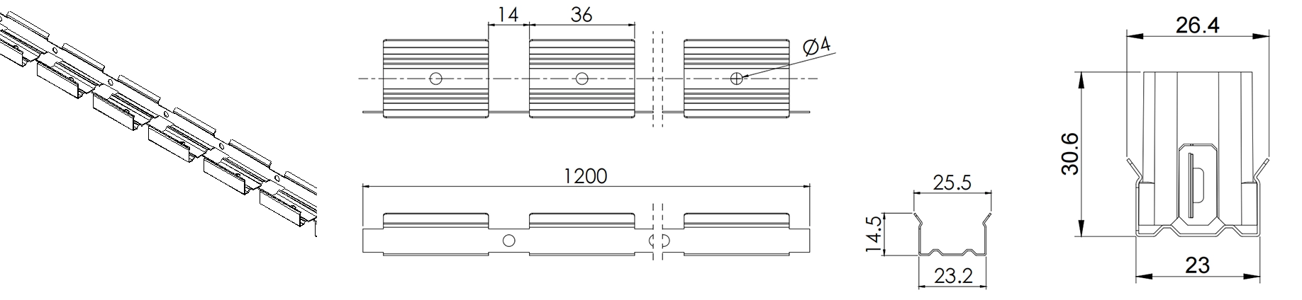 Type 1, Stainless installation chain (1.2mtr per pcs)