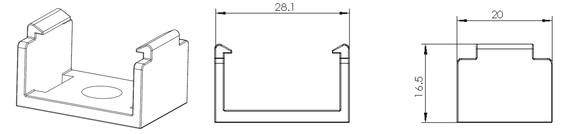 Type 1, transparent clips for indoor application