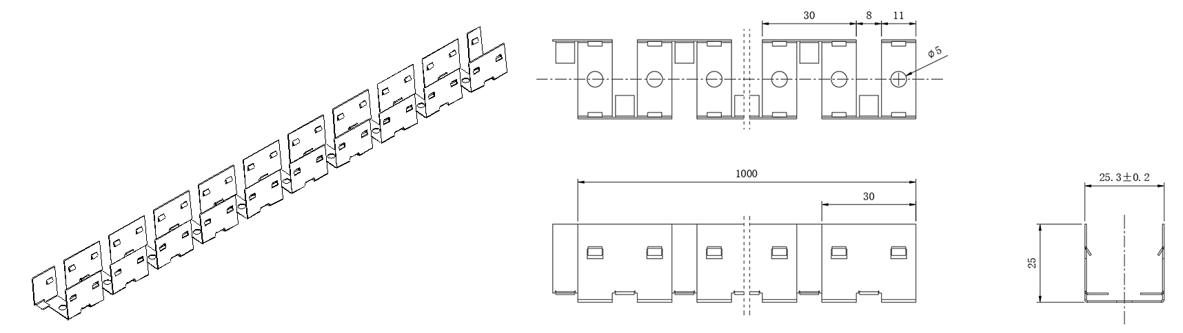 Type 4, Stainless installation chain (1mtr per pcs)
