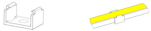 Type 1, transparent clips for indoor application