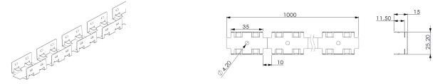 Type 4, Stainless installation chain (1mtr per pcs)