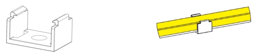 Type 1, transparent clips for indoor application