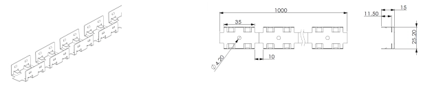 Type 4, Stainless installation chain (1mtr per pcs)