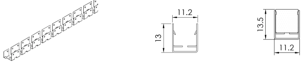 Type2, Stainless steel installation chain for outdoor application