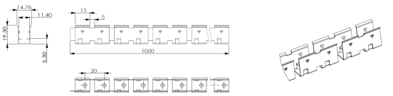 Type 4, Stainless steel chain for curve installation