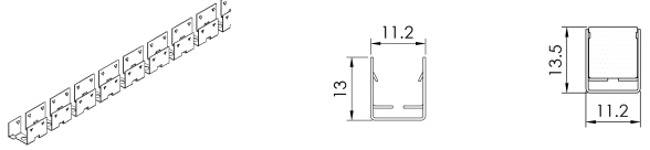  Type2, Stainless steel installation chain for outdoor application