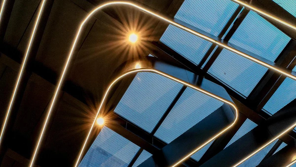 Optical LED linear suit ideas that bring effortless overhead charm