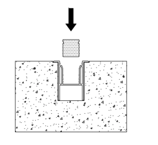   3. Press the strip into AL profile 