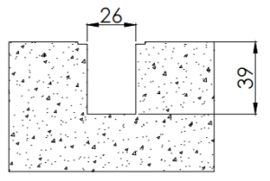 1. Grooving on the installation surface